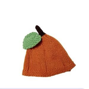 Little Me Knit Pumpkin Beanie Hat 0-6m